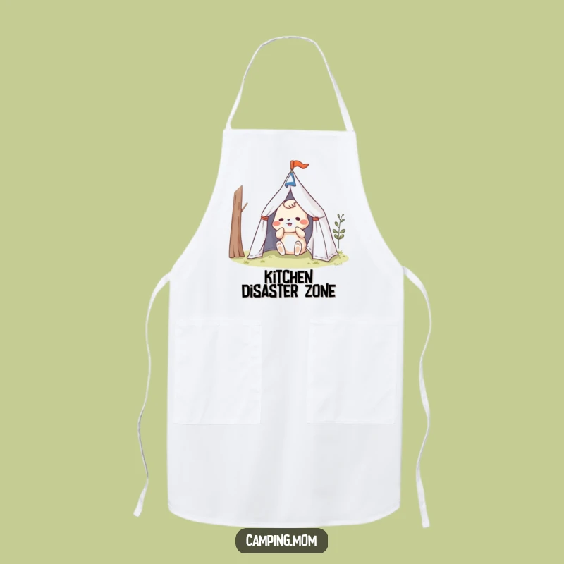 Funny Camp Cook Apron - Hilarious Animal Tent Mishap Kitchen Fun, Perfect Funny Gift