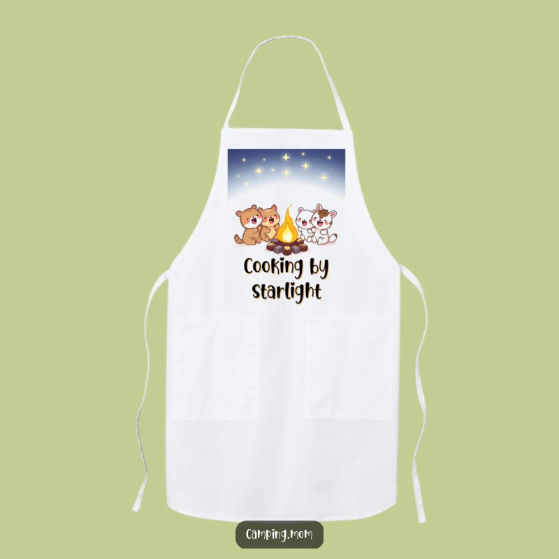 Funny Campfire Night Apron: Kitchen Magic for Outdoor Enthusiasts