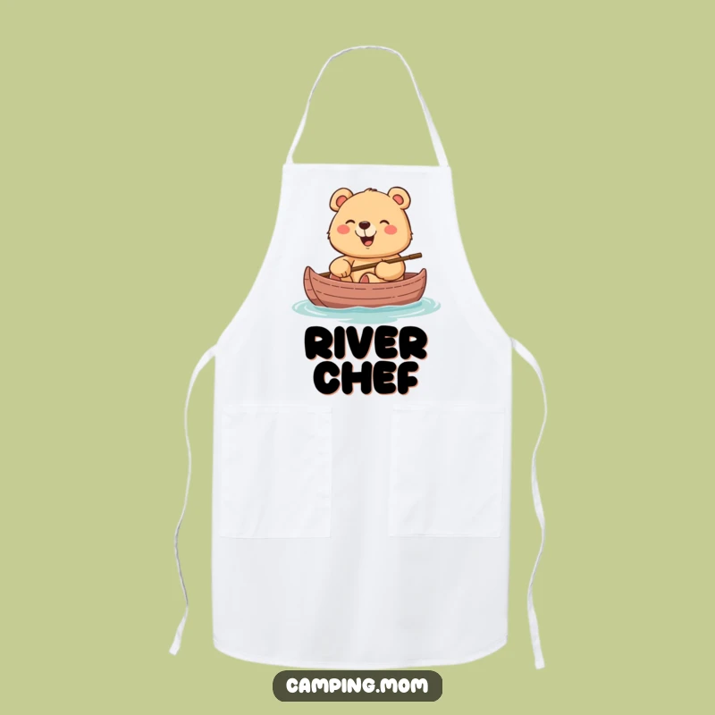 Funny Mama Bear Canoe Apron: Cook Delicious Meals by the Water
