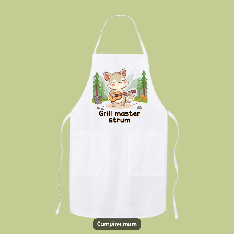 Funny Spirited Animal Apron - Wilderness Musician Design for a Hilarious Cook and a Fun Gift