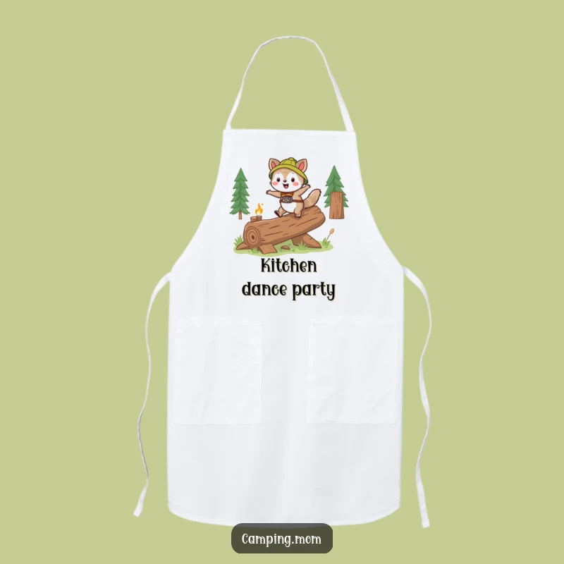 Funny Skipping Animal Log Apron - Cook with Playful Energy!