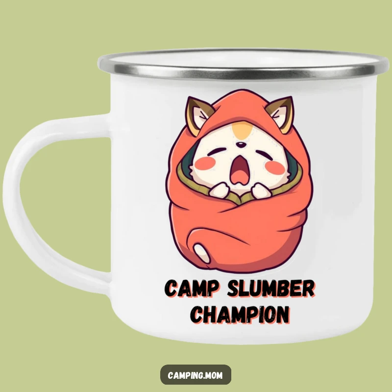 Funny Yawning Animal Sleeping Bag Camping Mug - Sip & Snooze Outdoors!