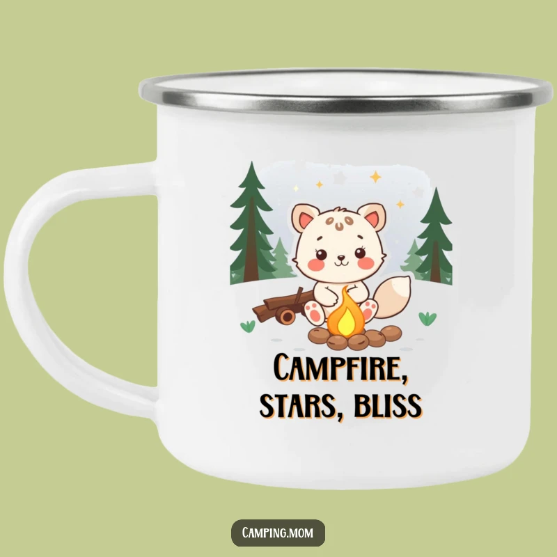 Sturdy Funny Animal Camping Mug: Joyful Stargazer for a Hilarious Outdoor Gift