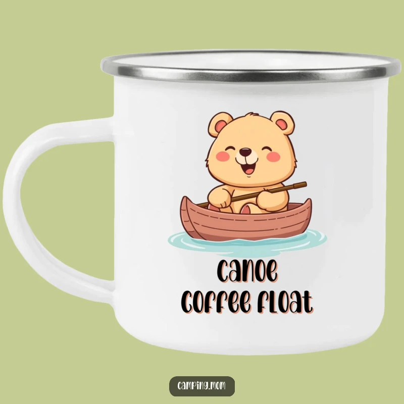 Durable Funny Mama Bear Canoe Mug: Sip Your Drink on the Water