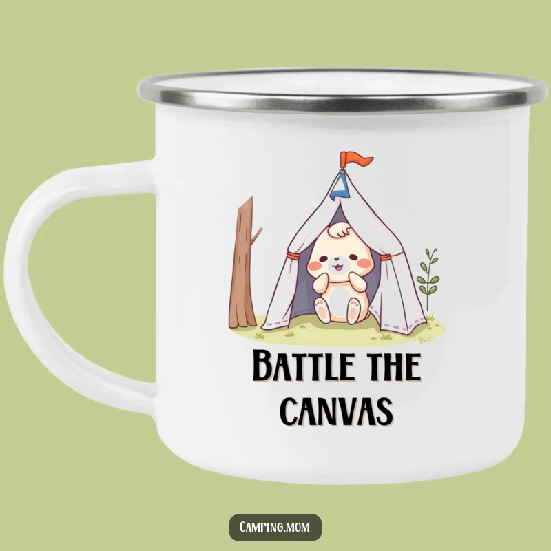 Funny Campfire Mug - Hilarious Animal Tent Struggle Cup, Great Funny Gift