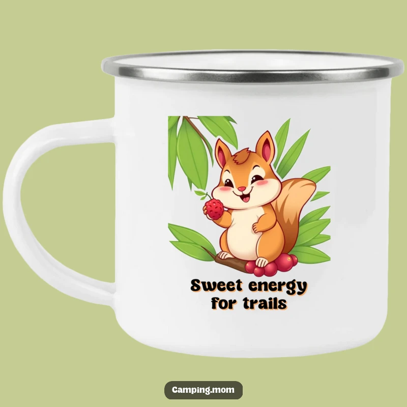 Funny Chipmunk Camping Mug: Cheerful Berry Giver - Your Sweet Outdoor Funny Gift