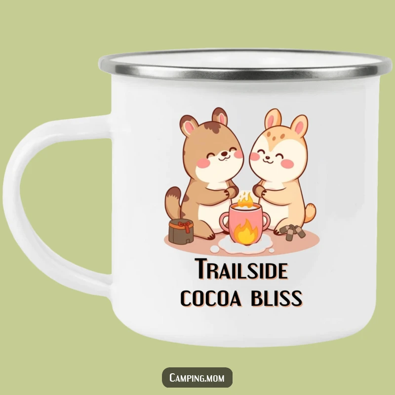 Funny Giggling Animal Camping Mug - Hilarious Enamel Cup for Cozy Adventures and a Great Funny Gift