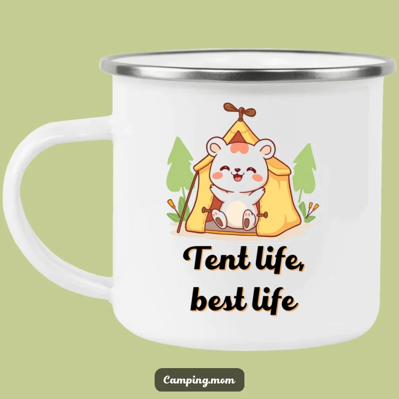 Durable Funny Animal Camping Mug: Enthusiastic Setup for a Hilarious Outdoor Drinkware Gift