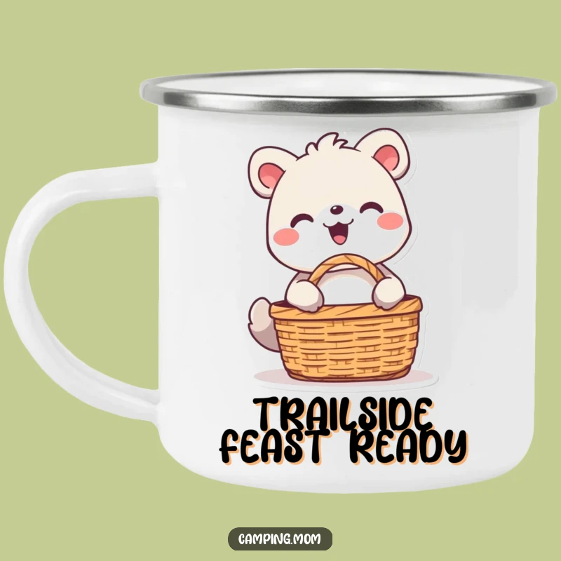 Funny Delighted Animal Camping Mug - Beaming Picnic Enamel Cup for Outdoor Fun and a Fun Gift