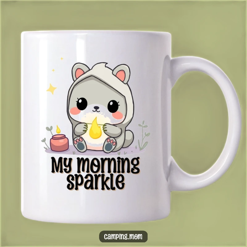 Funny Kawaii Camping Animal Firefly Mug - Wonder & Magic Gift for Dreamers