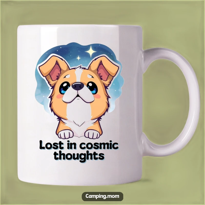 Funny Dog Starry Night Mug - Whimsical Canine Wonder as a Perfect Gift