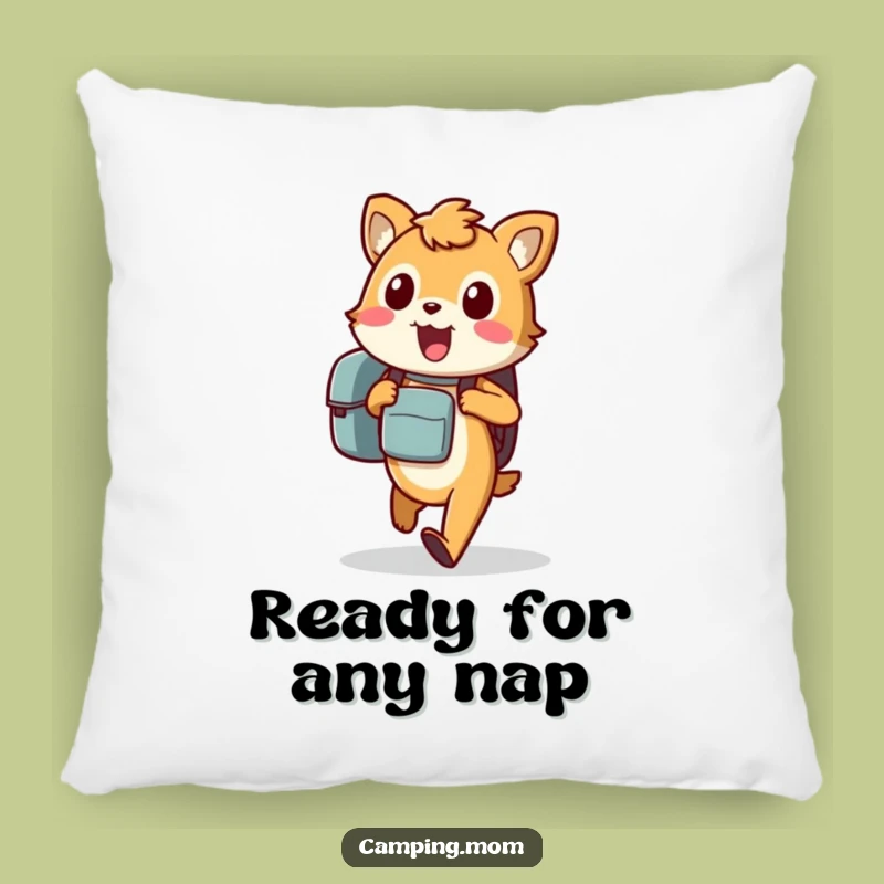 Cozy Funny Animal Pillow: Excited Traveler Cushion for a Hilarious Comfort Gift