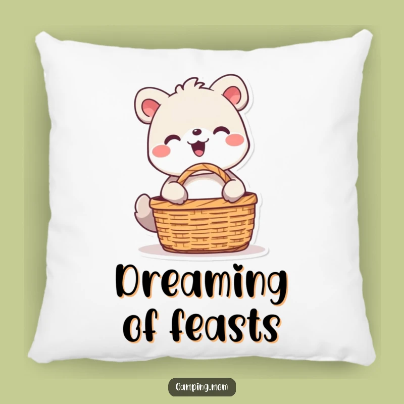 Funny Delighted Animal Pillow - Beaming Picnic Comfort for Hilarious Decor and a Cozy Gift