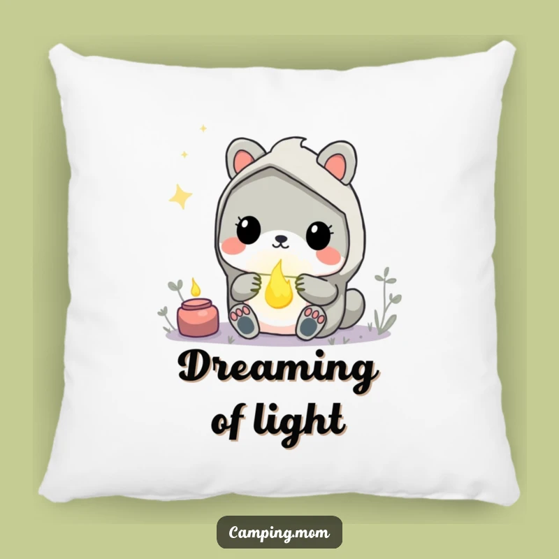 Funny Kawaii Camping Animal Pillow - Magical Firefly Wonder Cushion Gift