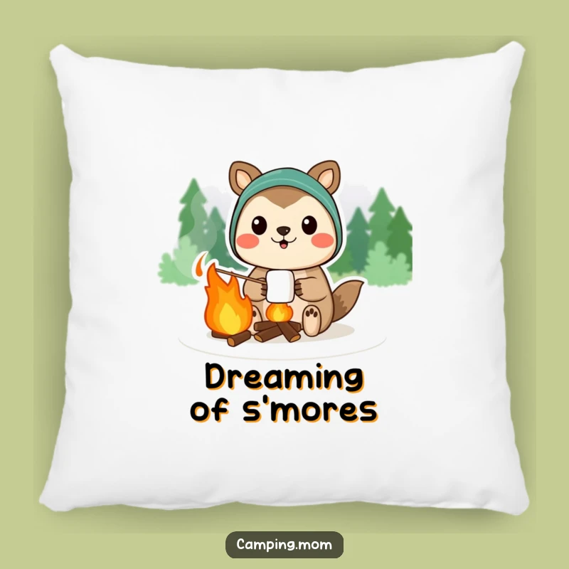 Funny Marshmallow Animal Campfire Pillow - Cozy Comfort & Sweet Dreams