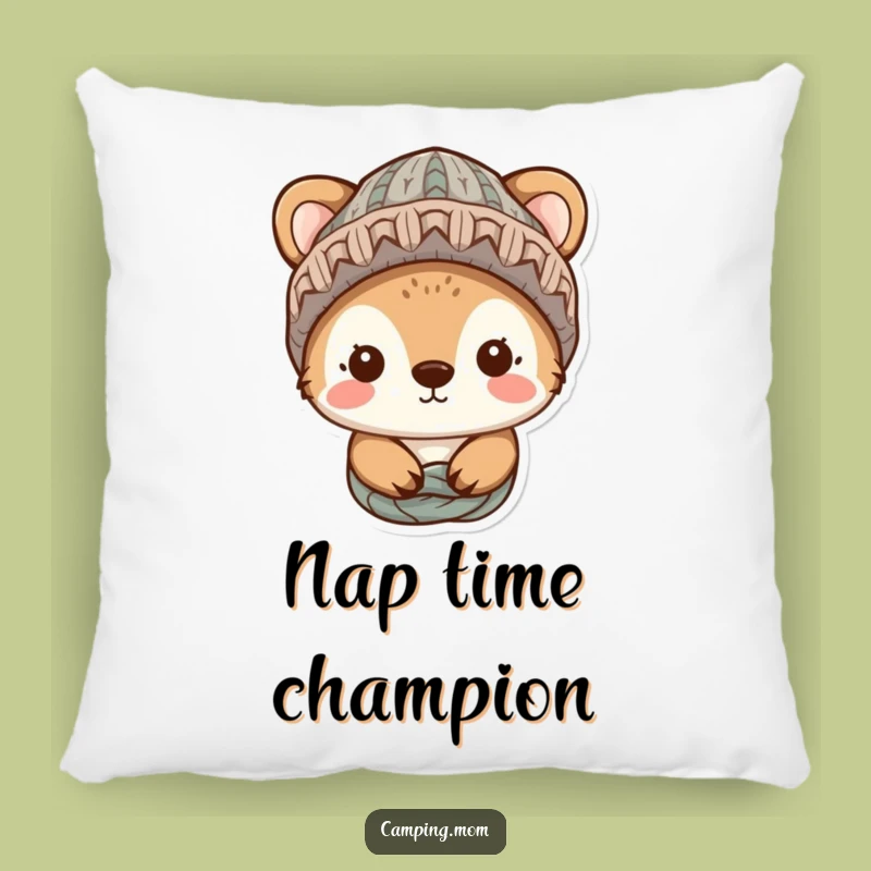 Funny Cozy Animal Pillow - Soft Knitted Hat Character Decor for a Hilarious and Comforting Gift