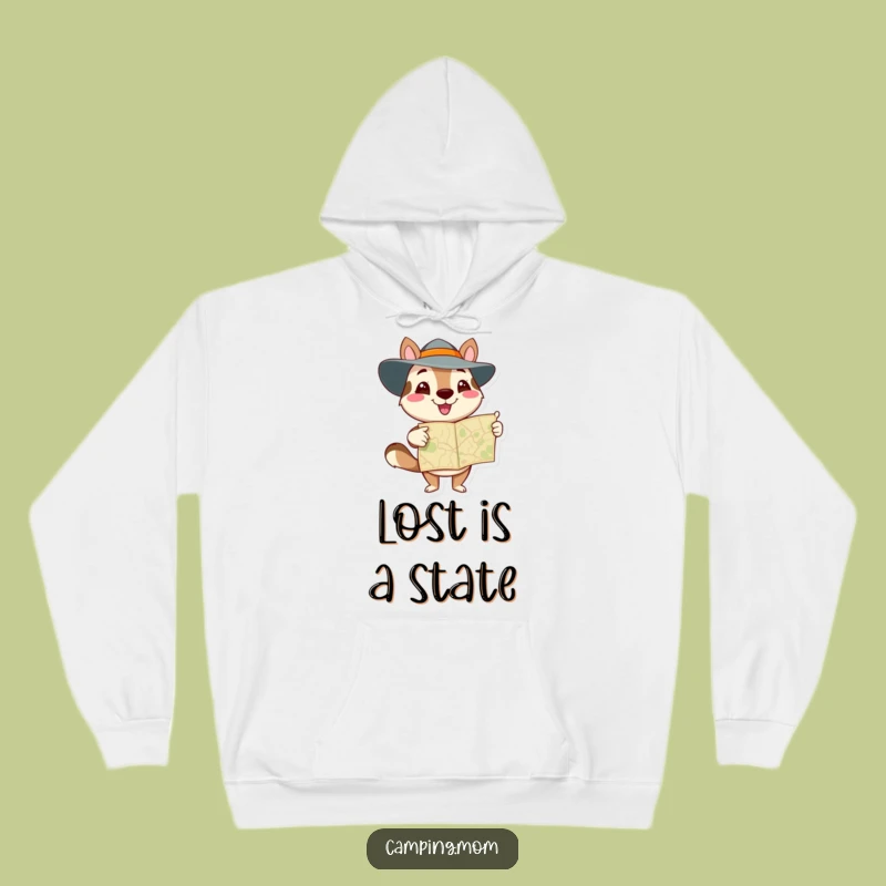 Cozy Funny Animal Map Hoodie - Warm & Hilarious Adventure Gear, Great Funny Gift