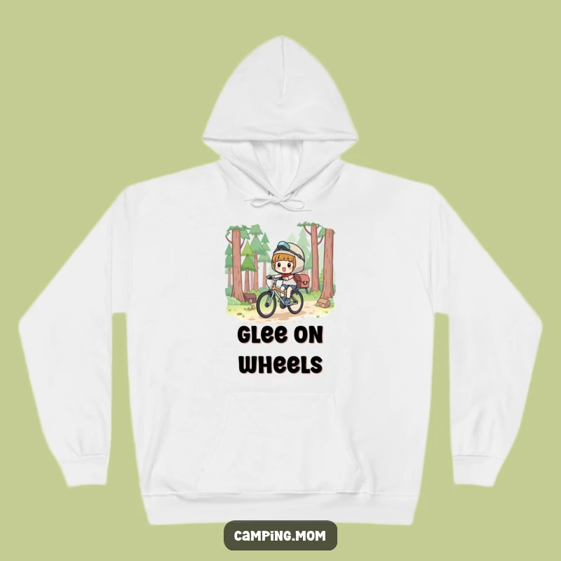 Cozy Funny Kawaii Camper Hoodie: Glee Cyclist, Perfect Comfort Gift