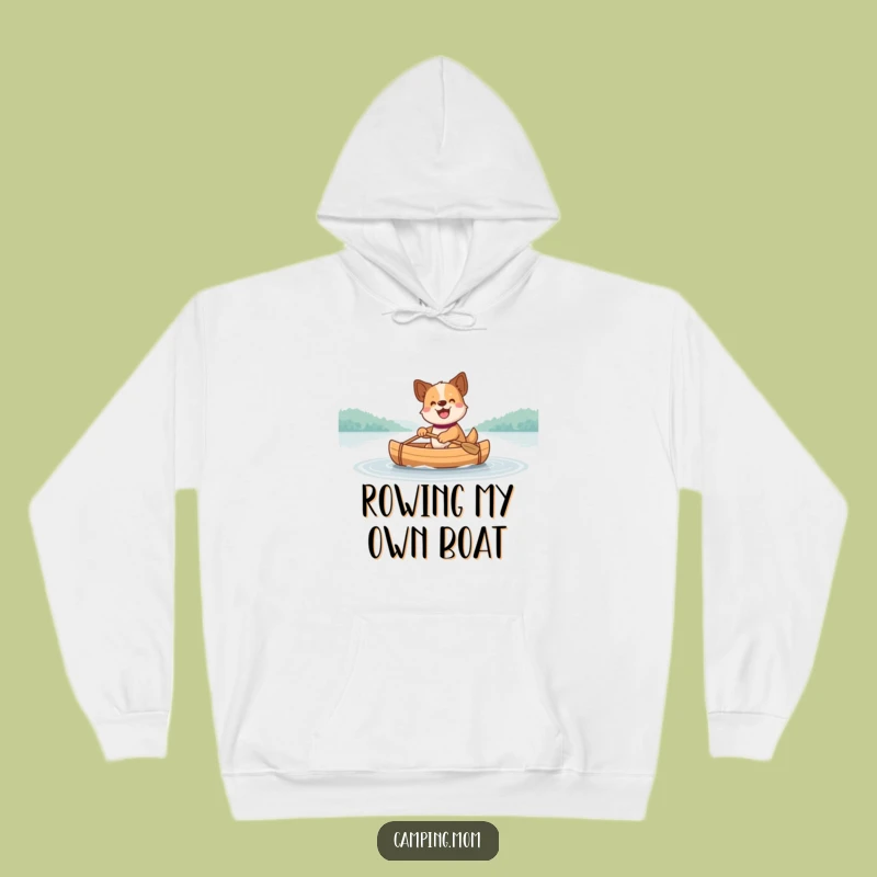 Funny Dog Canoe Hoodie - Cozy Paddling Pup, Great Humorous Gift