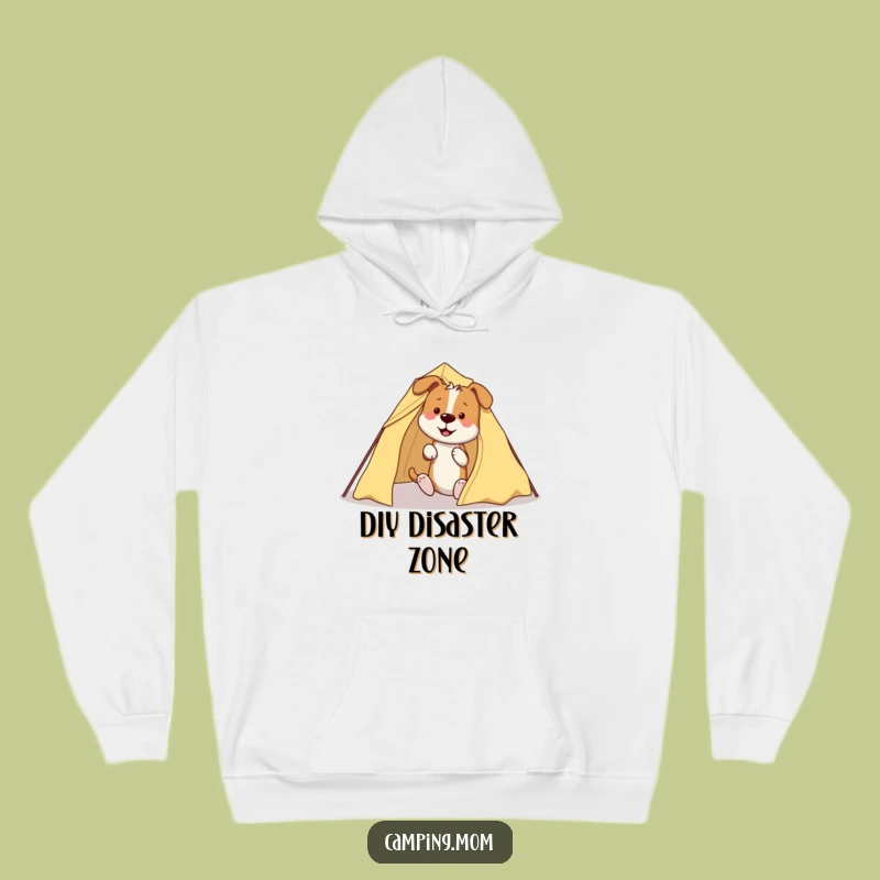 Funny Dog Tent Hoodie - Cozy Camping Mishap Wear, Excellent Humorous Gift