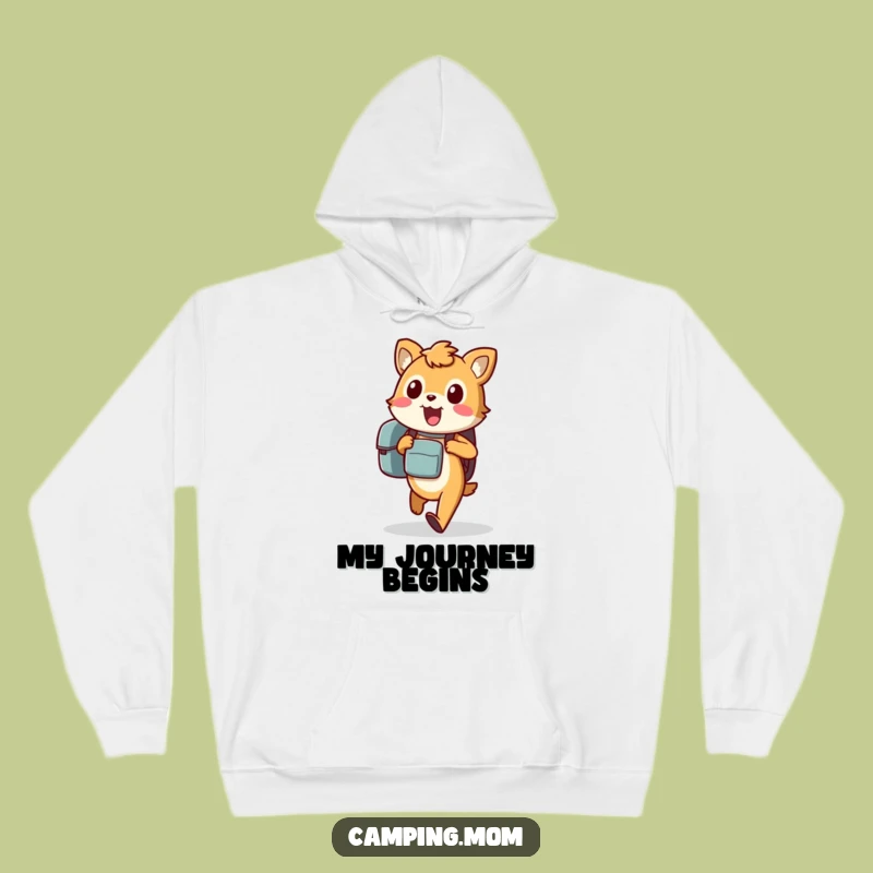 Cozy Funny Animal Hoodie: Excited Traveler for a Warm, Humorous Gift