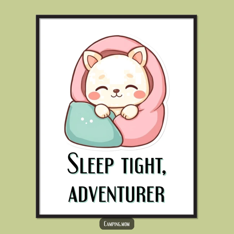 Free Printable Wall Art: Peaceful Sleepy Animal Decor for a Relaxing Downloadable Gift