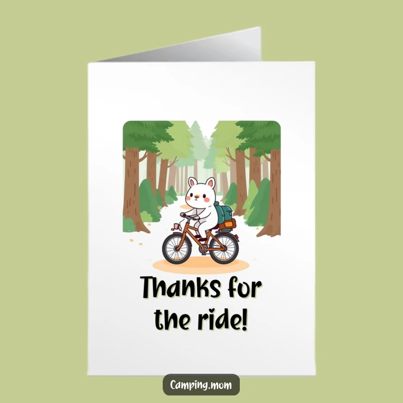 Free Printable Thank You Card: Camper Cycles Thanks Your Way!