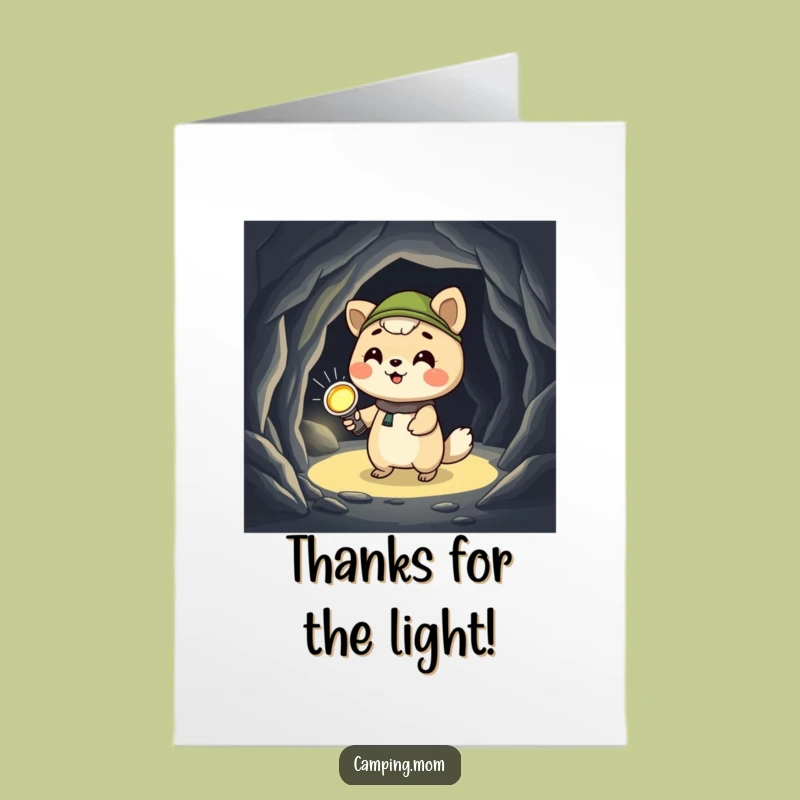 Free Printable Thank You Card: Giggling Camper Thanks You for Your Help!