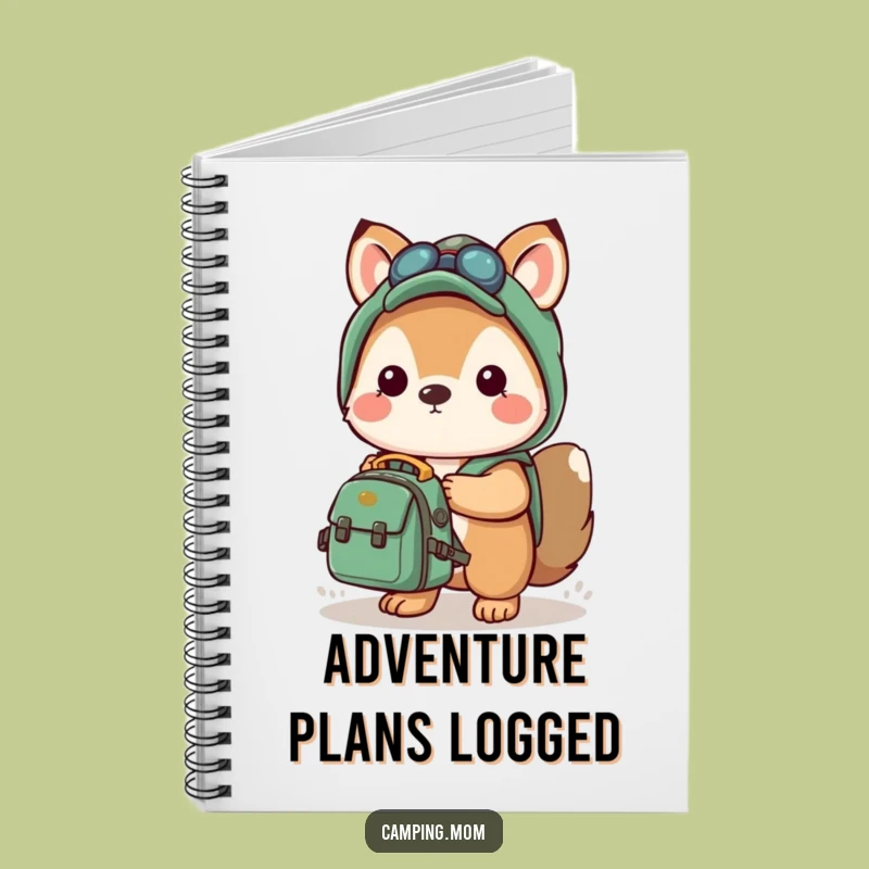 Funny Kawaii Camping Notebook: Adventure Backpack - Journal Your Journeys