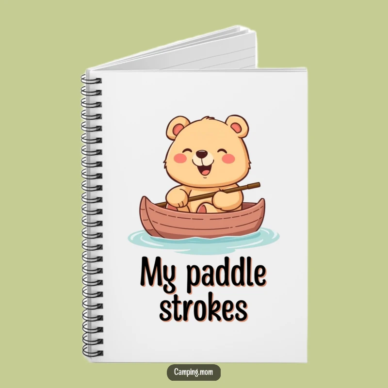 Funny Mama Bear Canoe Notebook: Journal Your Water Adventures