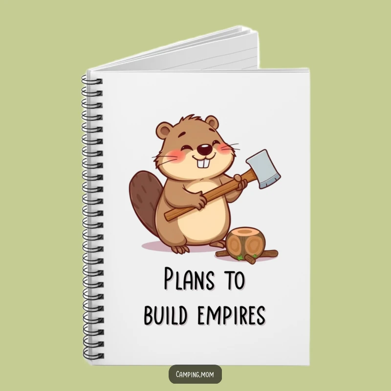 Funny Beaver Notebook: Giggling Chopper Journal - Perfect Funny Gift for Busy Bees