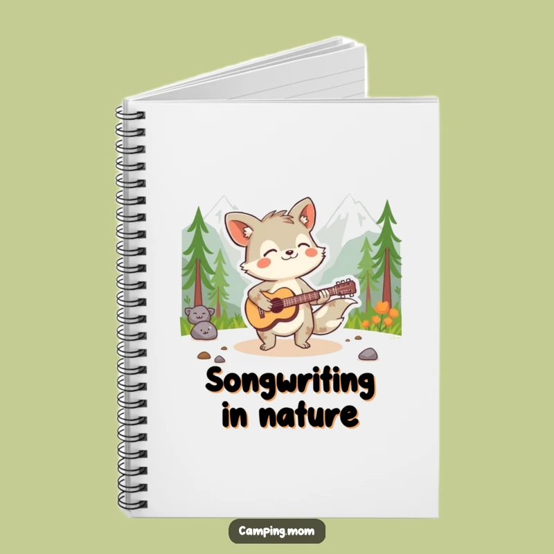Funny Spirited Animal Notebook - Wilderness Guitarist Journal for Inspiring Ideas and a Great Funny Gift
