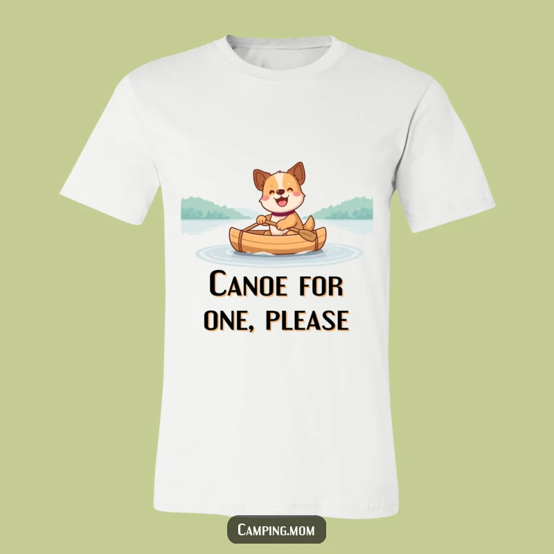 Funny Dog Canoe T-Shirt - Joyful Paddler Design, Perfect Gift for Water Dogs