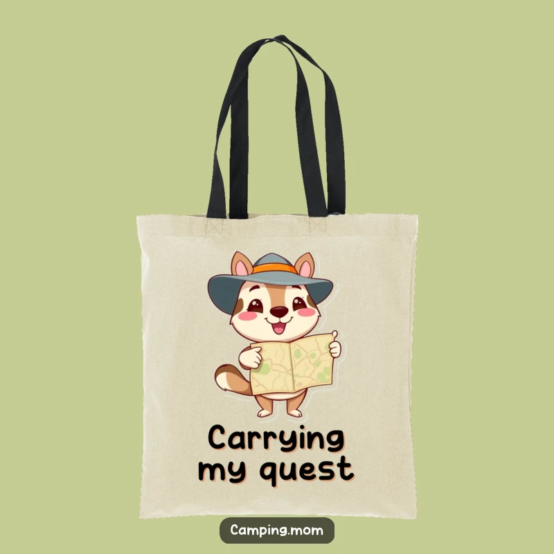 Funny Adventure Map Tote Bag - Durable & Hilarious Animal Carry-All, Ideal Funny Gift
